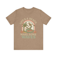 Load image into Gallery viewer, Life&#39;s a Beach, Make Some Waves Tee
