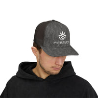 Load image into Gallery viewer, Trucker Cap — PIER &amp; CO Embroidered Logo Snapback