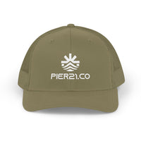 Load image into Gallery viewer, Trucker Cap — Embroidered Pier21.co Coastal Vibes Snapback