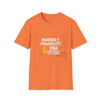 Load image into Gallery viewer, Married a Pharmacist Cha Ching, Pharmacist Humor Gift Tee
