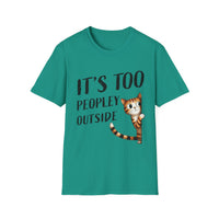 Load image into Gallery viewer, It&#39;s Too Peopley Outside Cat Lover&#39;s Tee
