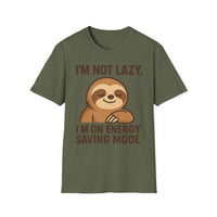 Load image into Gallery viewer, I&#39;m Not Lazy I&#39;m On Energy Saving Mode, Funny Sloth Tee
