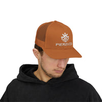 Load image into Gallery viewer, Trucker Cap — PIER &amp; CO Embroidered Logo Snapback