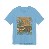 Load image into Gallery viewer, Retro Sunshine Surf Club Tee for Beach Lovers | Unisex Graphic T-Shirt, Summer Style
