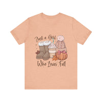 Load image into Gallery viewer, Just a Girl Who Loves Fall Tee
