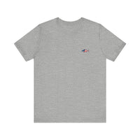 Load image into Gallery viewer, Stars, Stripes &amp; Tuna Bites Fishing Inspired Graphic Tee, Unisex Fishing Shirt
