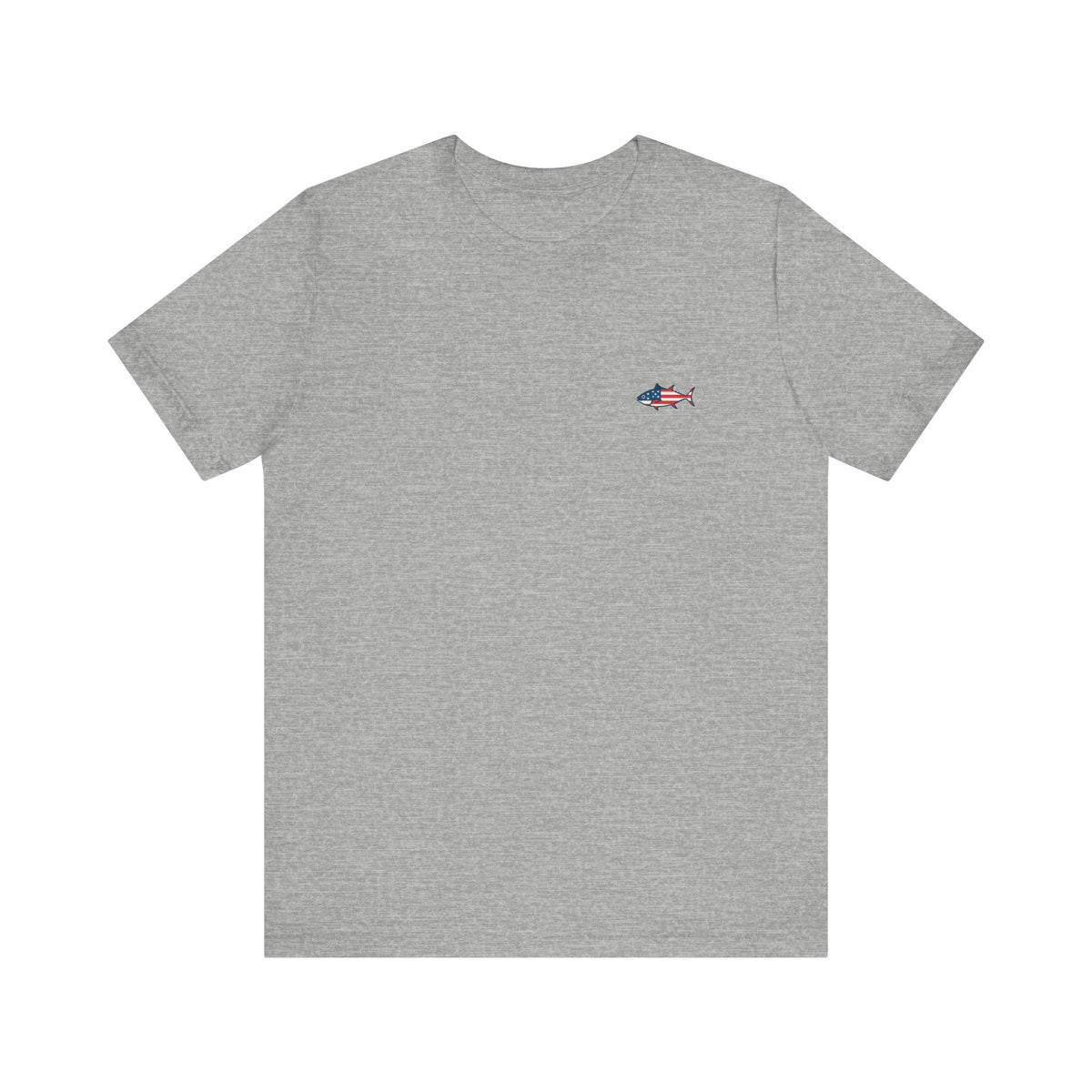 Stars, Stripes & Tuna Bites Fishing Inspired Graphic Tee, Unisex Fishing Shirt