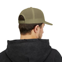 Load image into Gallery viewer, Trucker Cap — Embroidered Pier21.co Coastal Vibes Snapback