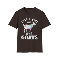 Load image into Gallery viewer, Just a Girl Who Loves Goats Tee
