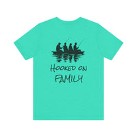 Load image into Gallery viewer, Hooked on Family Fishing Tee, Unisex Fishing T-Shirt
