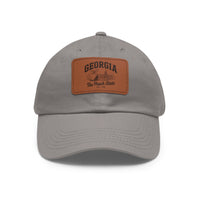 Load image into Gallery viewer, Georgia Peach Leather Patch Hat
