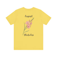 Load image into Gallery viewer, August Gladiolus Birth Month Tee
