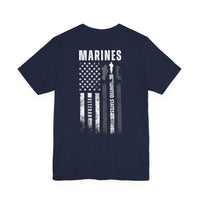 Load image into Gallery viewer, Marines Veteran Flag T-Shirt – United States Military Tribute Tee
