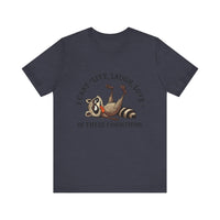 Load image into Gallery viewer, I Can&#39;t Live Laugh Love In These Conditions Raccoon Tee
