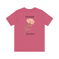 Load image into Gallery viewer, January Carnation Birth Month Tee
