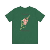 Load image into Gallery viewer, August Gladiolus Birth Month Tee
