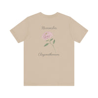 Load image into Gallery viewer, November Chrysanthemum Birth Month Tee
