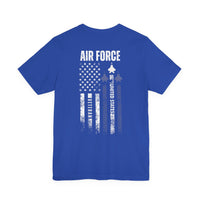Load image into Gallery viewer, Air Force Veteran Flag T-Shirt – United States Military Tribute Tee
