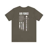 Load image into Gallery viewer, Air Force Veteran Flag T-Shirt – United States Military Tribute Tee

