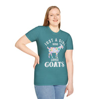Load image into Gallery viewer, Just a Girl Who Loves Goats Tee
