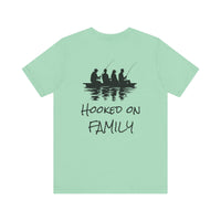 Load image into Gallery viewer, Hooked on Family Fishing Tee, Unisex Fishing T-Shirt
