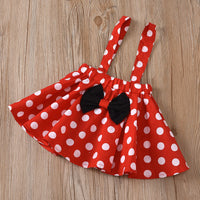 Load image into Gallery viewer, Children Outfit Baby Clothing Set Girl Summer Birthday Costume Kids Dots Tops Skirt Minnie Cosplay Dress with Headband
