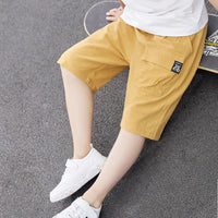 Load image into Gallery viewer, Kids Toddler Boys Shorts With Pocket Spring Summer Shorts Cotton Elastic Waist Fashion Short Pants Fashion Children Clothes
