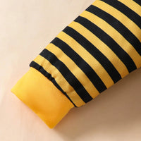 Load image into Gallery viewer, Infant Baby Clothes Sets Boys Girls Long Sleeve Cartoon Prints Romper Bodysuit Striped Pants Hat 3Pieces Outfits Baby Clothing
