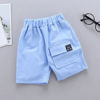 Load image into Gallery viewer, Kids Toddler Boys Shorts With Pocket Spring Summer Shorts Cotton Elastic Waist Fashion Short Pants Fashion Children Clothes
