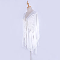 Load image into Gallery viewer, Large Size Loose Tight Waist Beach Sunscreen Clothes Coat Bikini Smock
